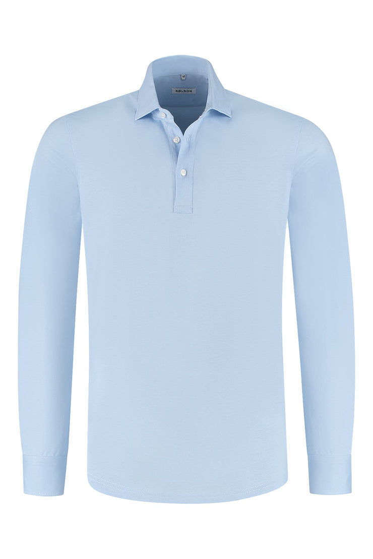 Polo Longsleeve Light Blue